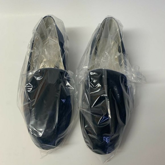 Bettye Muller Classic Loafers Blue Crush Velvet Shoes Regency Navy 7.5 38.5 Eur - Picture 2 of 12